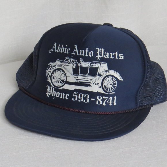 NISSIN Vintage Abbie Auto Parts  Alabama Snapback Trucker Cap ONE SIZE - Taiwan - Picture 1 of 11